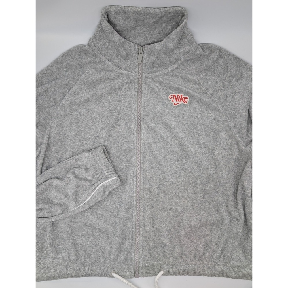 Nike Sportswear Retro Femme Terry Full Zip Jacket DD2141-050 Gray Women's Medium